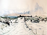 Near Kallergos, Crete, 34x23